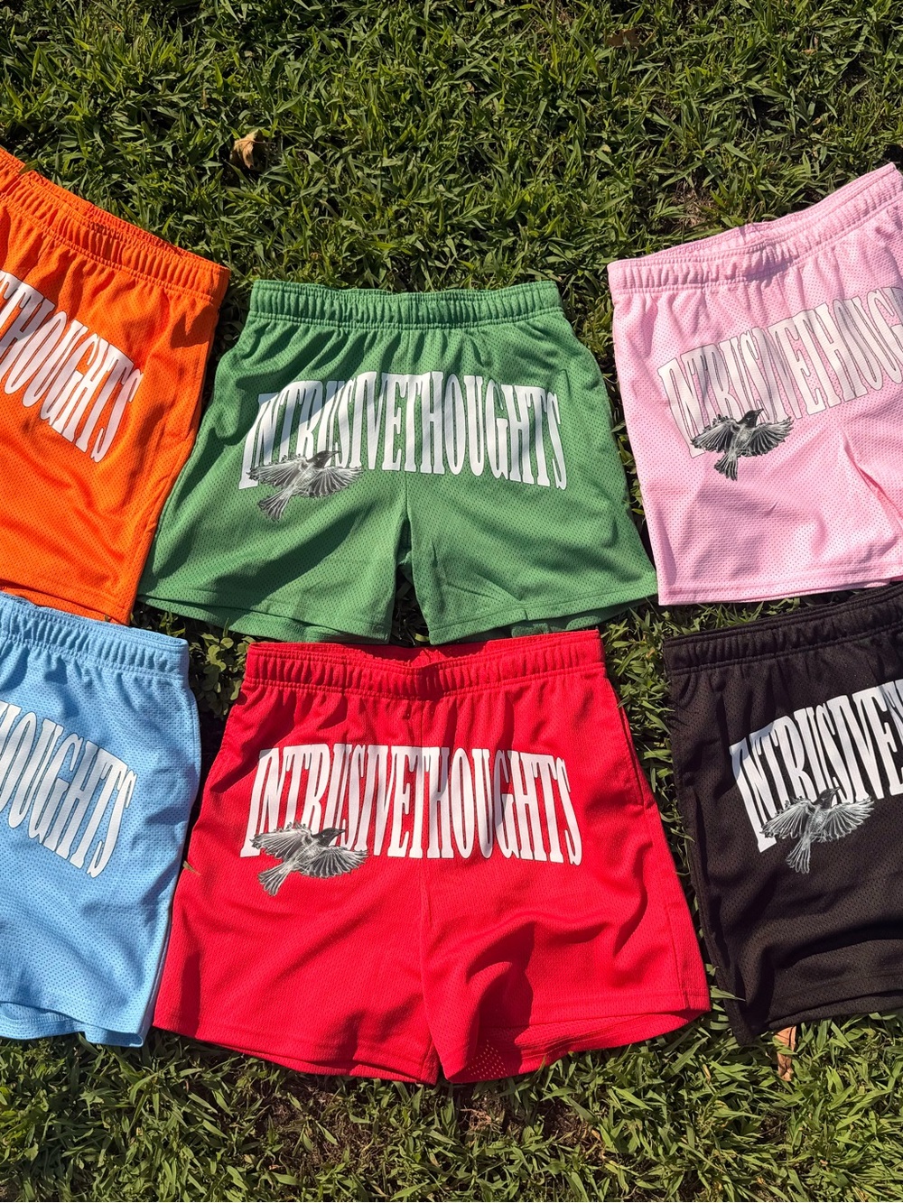 Intrusive Thoughts Men's Athletic Shorts - Red